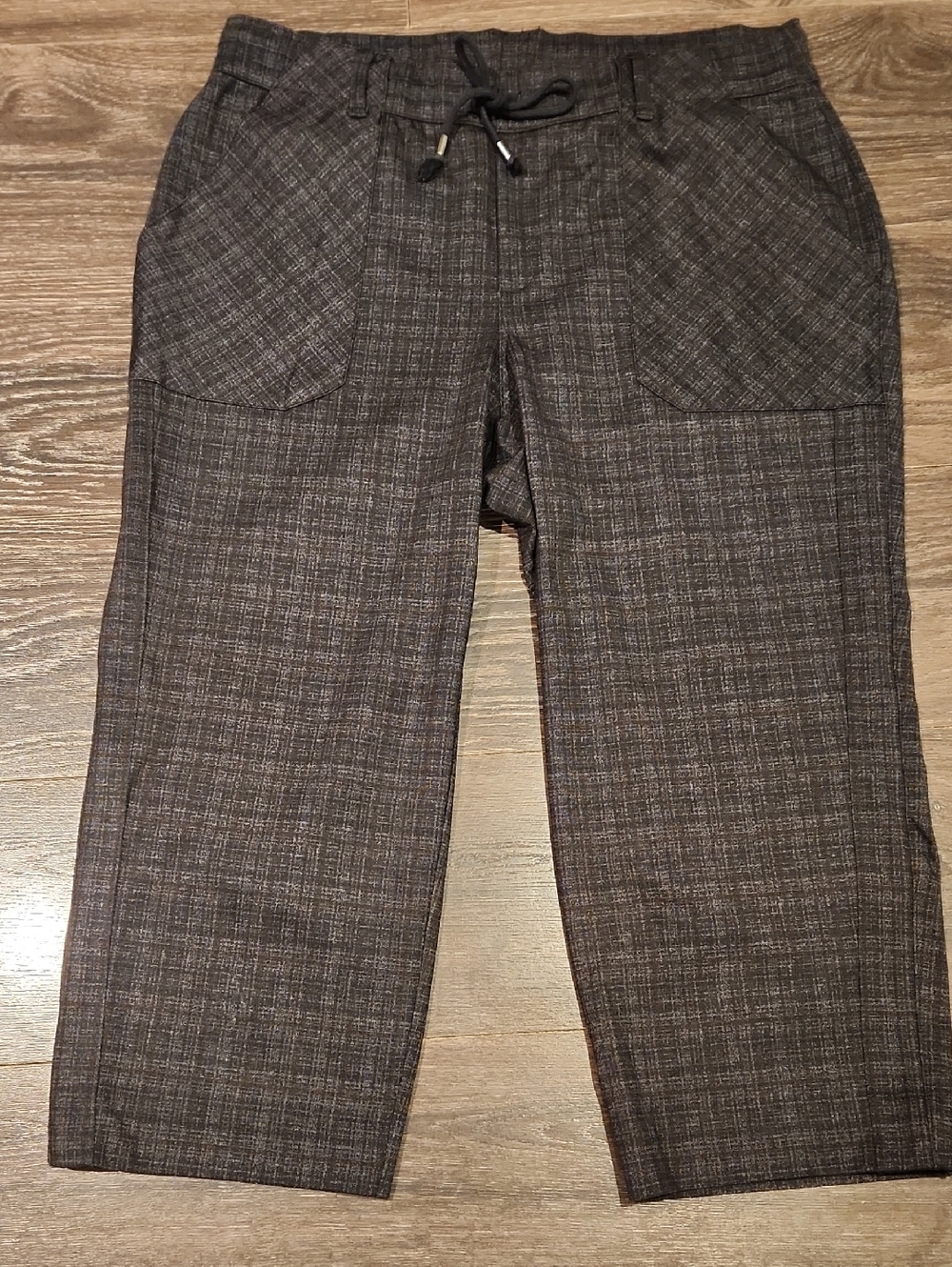 ❤️ DEMOCRACY HIGH RISE STRAIGHT CROP PANTS, DRAWSTRING WAIST, 1X - Picture 4 of 7